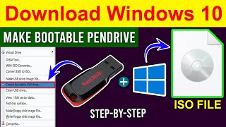 how to download windows 10 and make bootable pendrive | windows 10 iso file download | windows 10