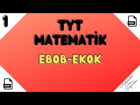EBOB-EKOK-1 KONU ANLATIMI / TYT MATEMATİK /YKS/KPSS/DGS