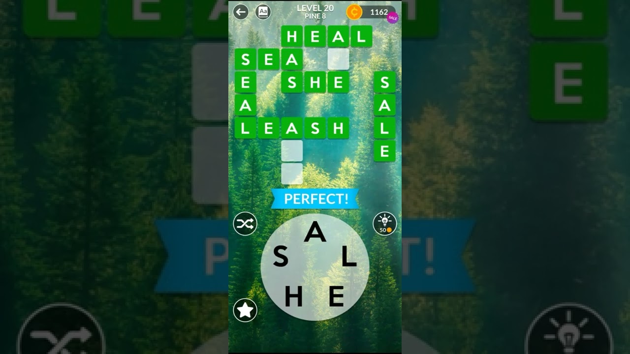 Wordscapes Level 20 Pine 8 Answers