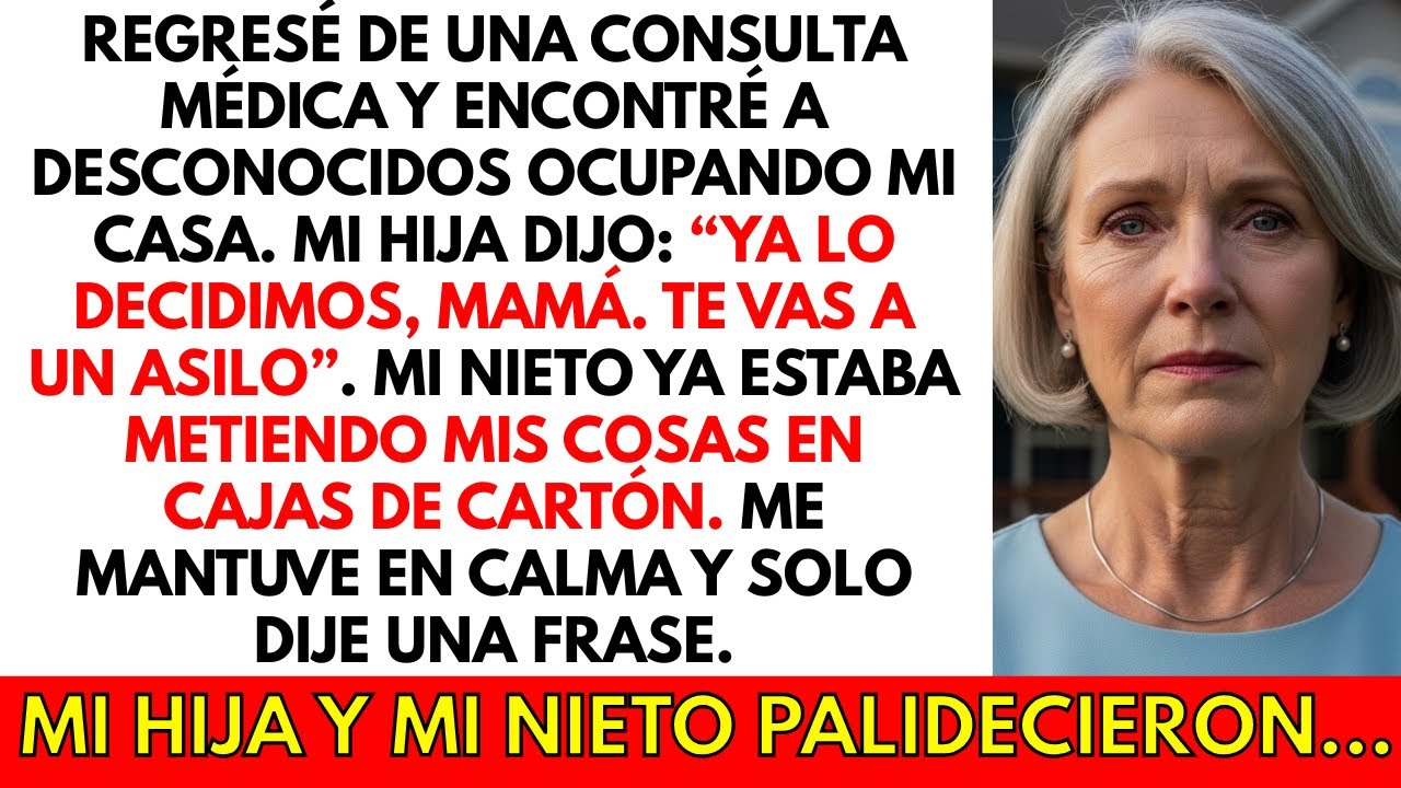 Llegué a casa y encontré extraños viviendo allí: “Ya lo decidimos, te vas a un asilo”, dijo mi hija.