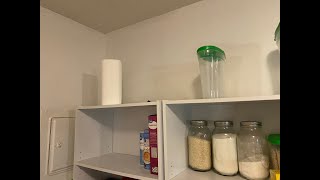 Emergency food stockpile diminishing  refilling empty shelves