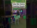 Take Me Home, Country Roads. (karaoke cover) #karaoke #countryroads  #bvi #london #music #shorts