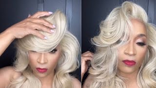 613 Melted Frontal HD Lace / Curling  Hair Tutorial / Wig Install #boldholdactive