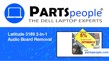 Dell Latitude 3189 2-In-1 (P26T001) Audio Board How-To Video Tutorial