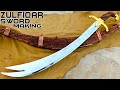 Making zulfiqar replica sword out of junk  sword making