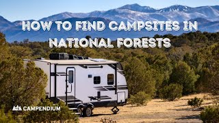 How To Find Campsites In National Forests