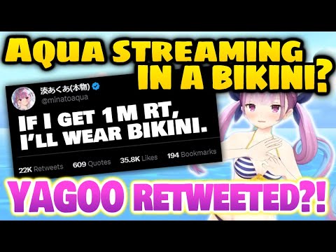 YAGOO helped US because he wanted to see AQUA in a BIKINI. [ Hololiveclip/EngSub ]