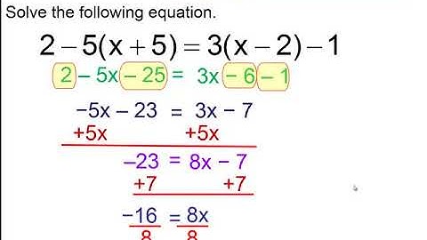 Lesson 12  Solving Multi Step Equations Part 2