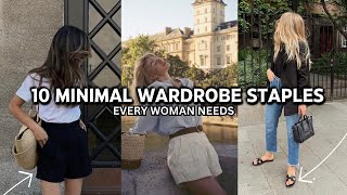 10 Minimal Summer Wardrobe Staples Every Woman Needs! Summer 2023