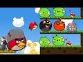 Angry Birds Cannon 3 BLAST THE BOMBER BIRD TO FORCE OUT ALL HUGE PIGGIES