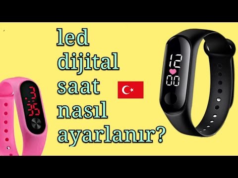 Dijital Led Silikon Saat | Zaman ve Takvim Nasıl Ayarlanır? (Rodium Saat)