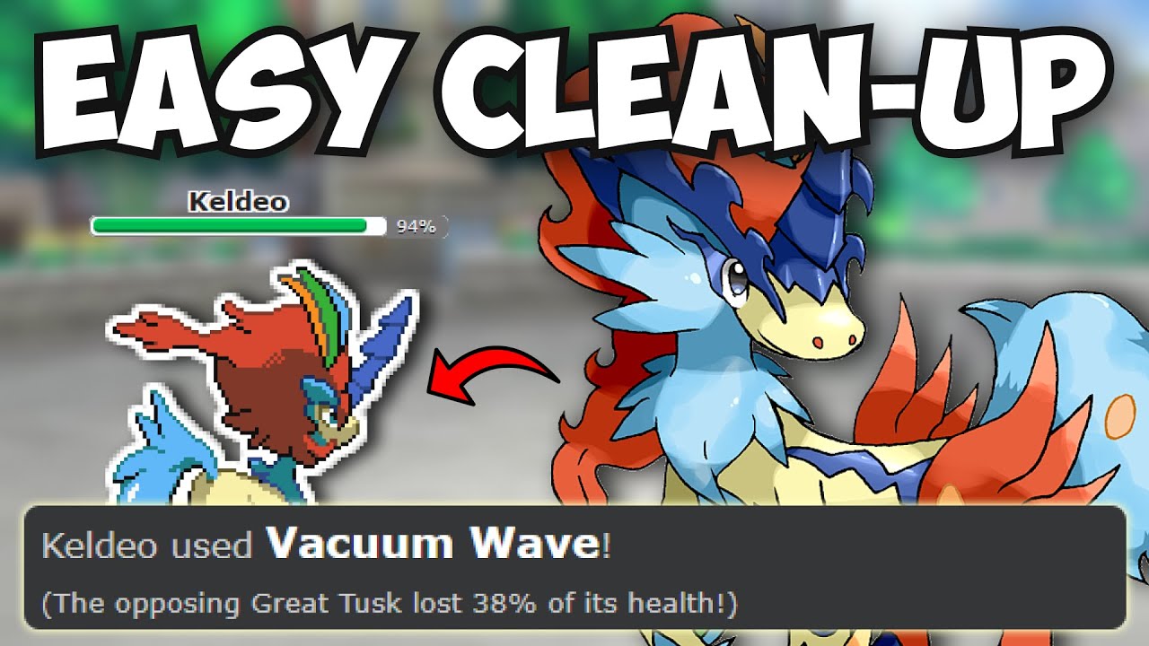EASY CLEAN UP WITH VACUUM WAVE KELDEO Pokémon Showdown OU YouTube