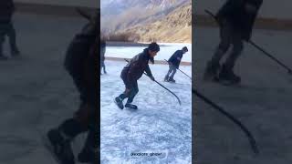 Ice skating on frozen Khalti Lake Gupis Ghizer️️‍️ Explore Ghizer, Gilgit-Baltistan