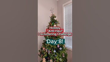 Day 8! Holiday "Anti-Haul" Decluttering Challenge! #shortsvideo #decluttering  #declutterchallenge