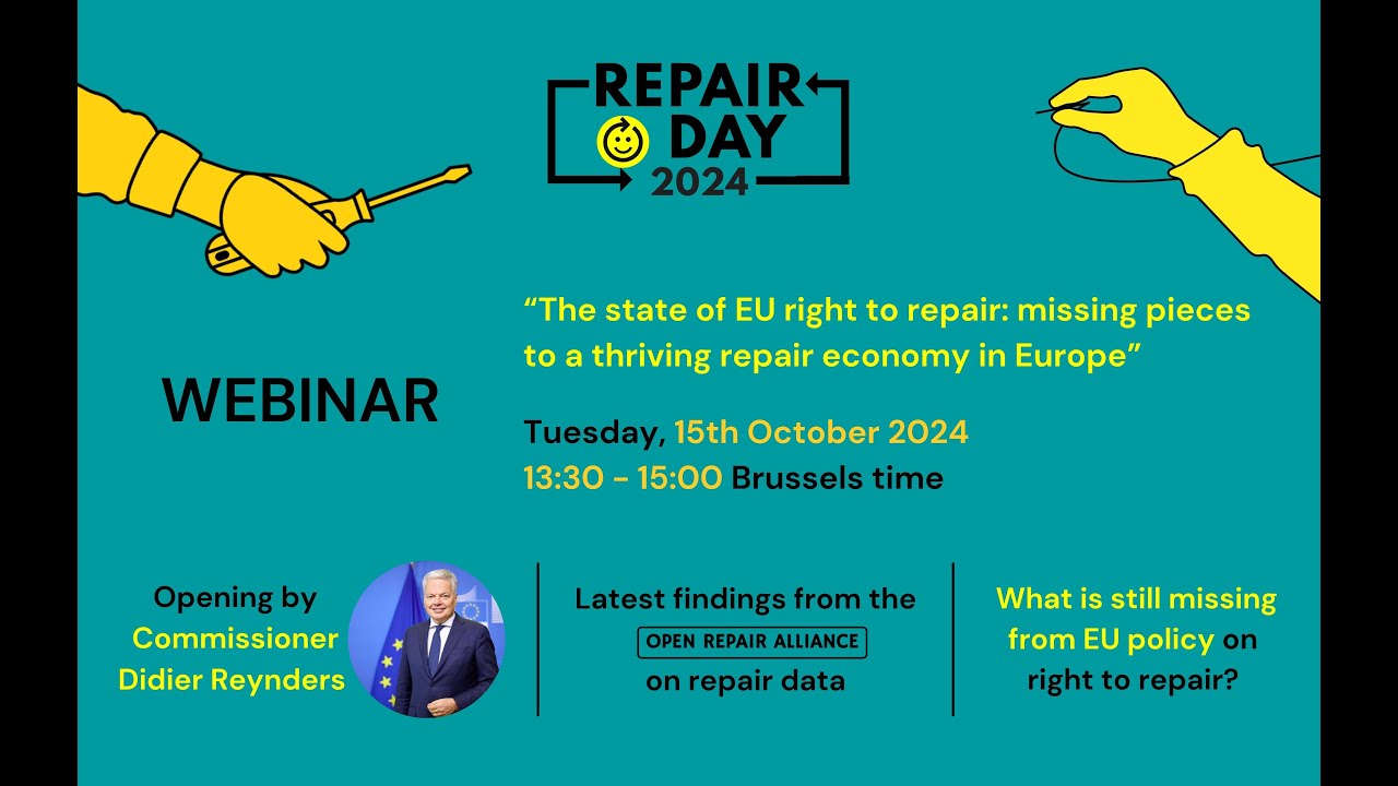 The state of EU right to repair: missing pieces to a thriving repair economy in Europe