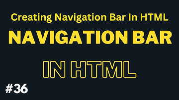 How To Create Navigation Bar in HTML in Hindi/Urdu