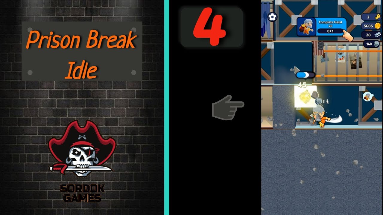 Prison Break Idle➤Часть 4. Улучшаем оружие, инструмент. Новые области➤Прохождение