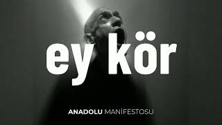 Ey Kör Anadolu Manifestosu