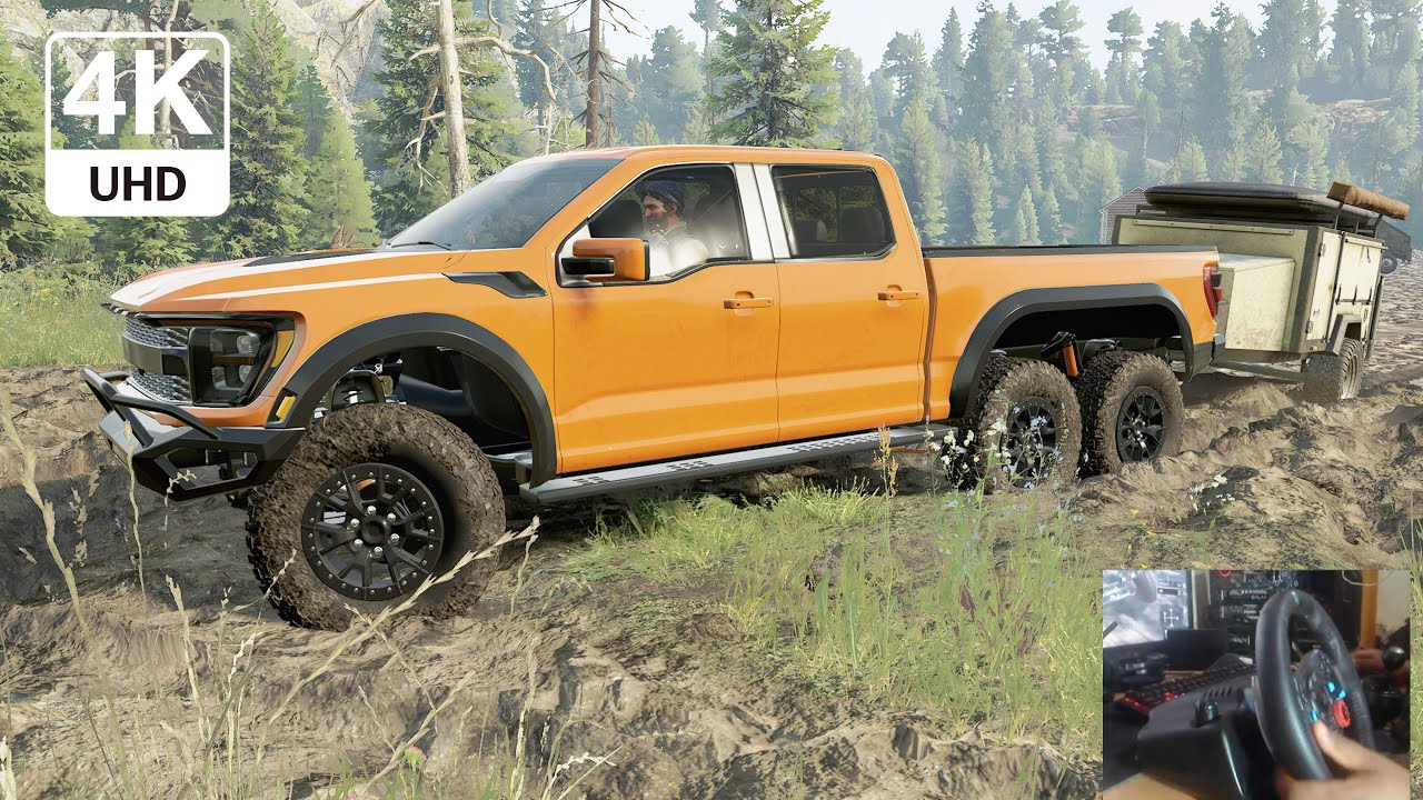 Riptar 6x6 Realistic Mud Drive Adirondack Adventures SnowRunner Logitech G29 Gameplay UHD 4K60