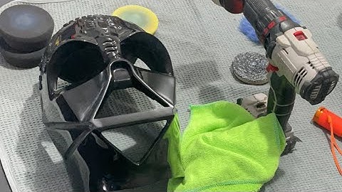 Live look in! Darth Vader wet sanding