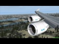 FSX klm asia PMDG 747-400 landing at Amsterdam