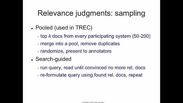 Evaluation 5: relevance judgments