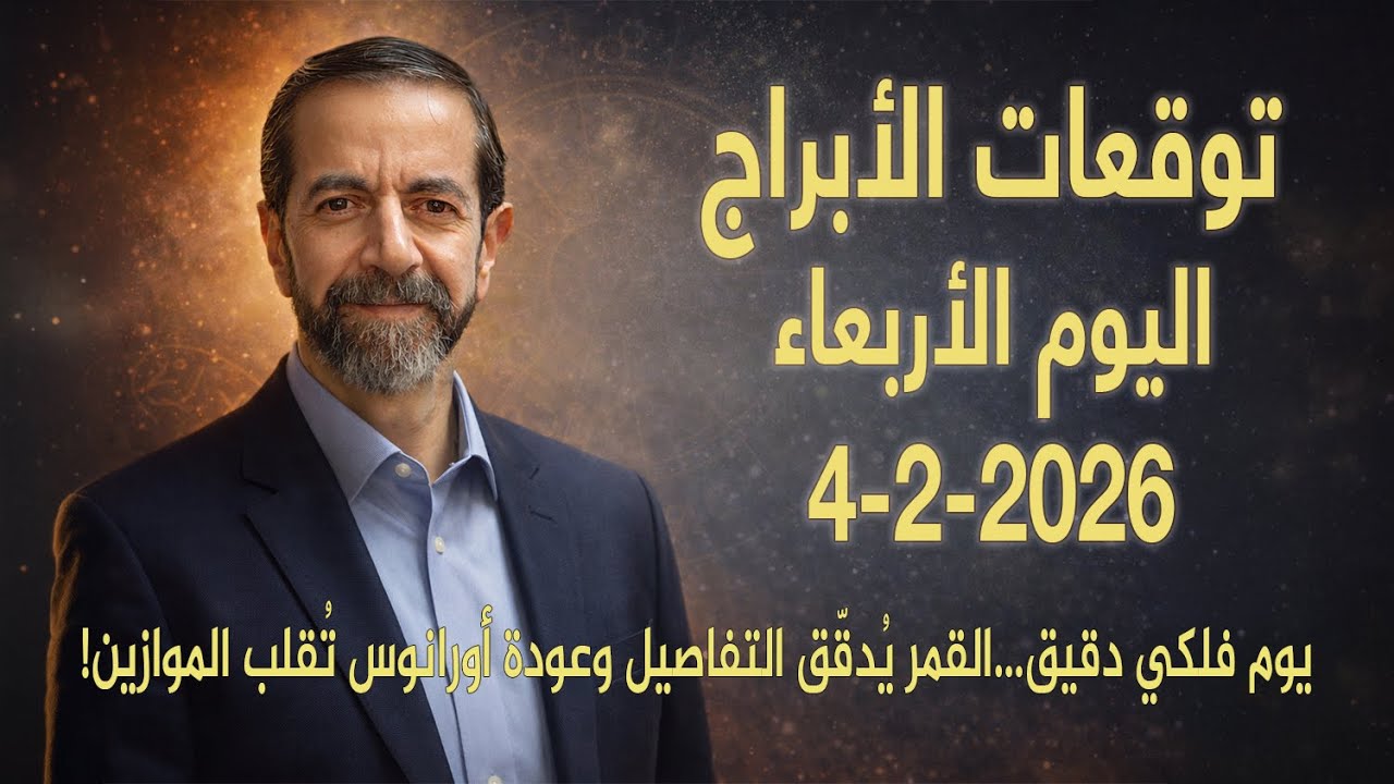 تغييرات مفاجئة وقرارات دقيقة ماذا تخبّئ لك الكواكب هذا الأربعاء 4 فبراير 2026 سعيد مناع