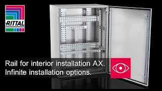 Rail for interior installation AX. Infinite installation options.