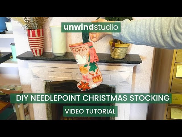 How to Finish a Needlepoint Christmas Stocking: Video & How To