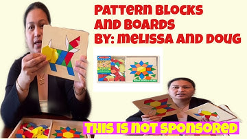 Pattern Blocks and Boards by: Melissa and Doug l Teamtabor Channel l Toddlers Activities