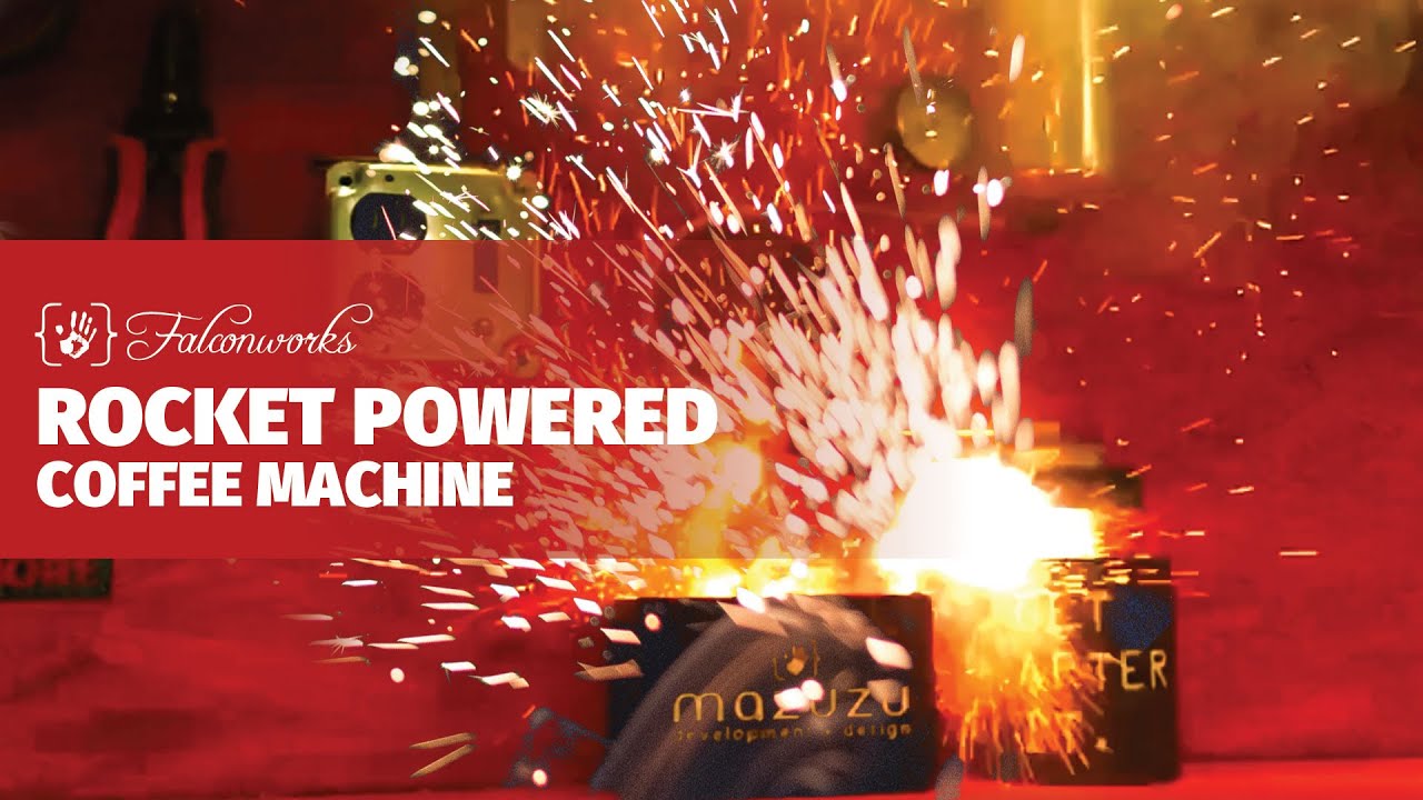 Rocket Powered Coffee Machine - Mazuzu Absurd Contraptions - YouTube