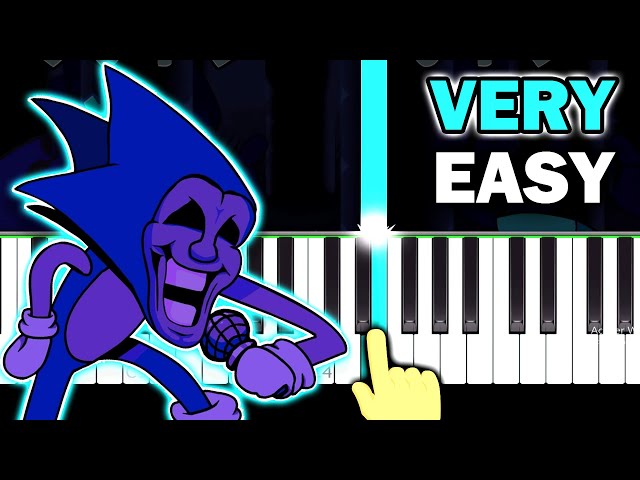 Friday Night Funkin' VS SONIC.EXE ZERO VERSION - EASY Piano Tutorial 