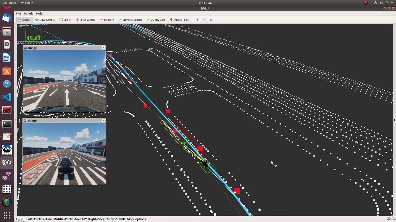 autoware op_planner in simulator - YouTube