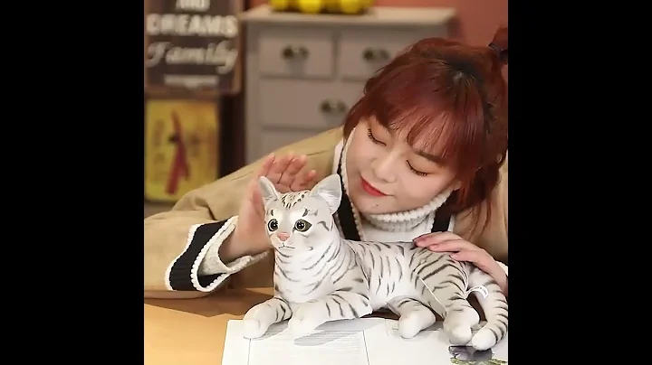 Watch the video about Simulation Cute Cat Plush Toys Lovely Bengal Cat Leopard Cat Stuffed Soft Pet Kitten Doll for ****