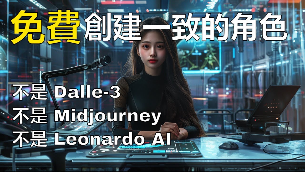 免費創建一致的角色,不是 Dalle-3,不是 Midjourney,不是 Leonardo AI