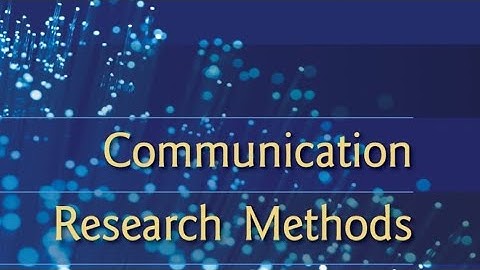 Communication Research Methods - CRM - Media House