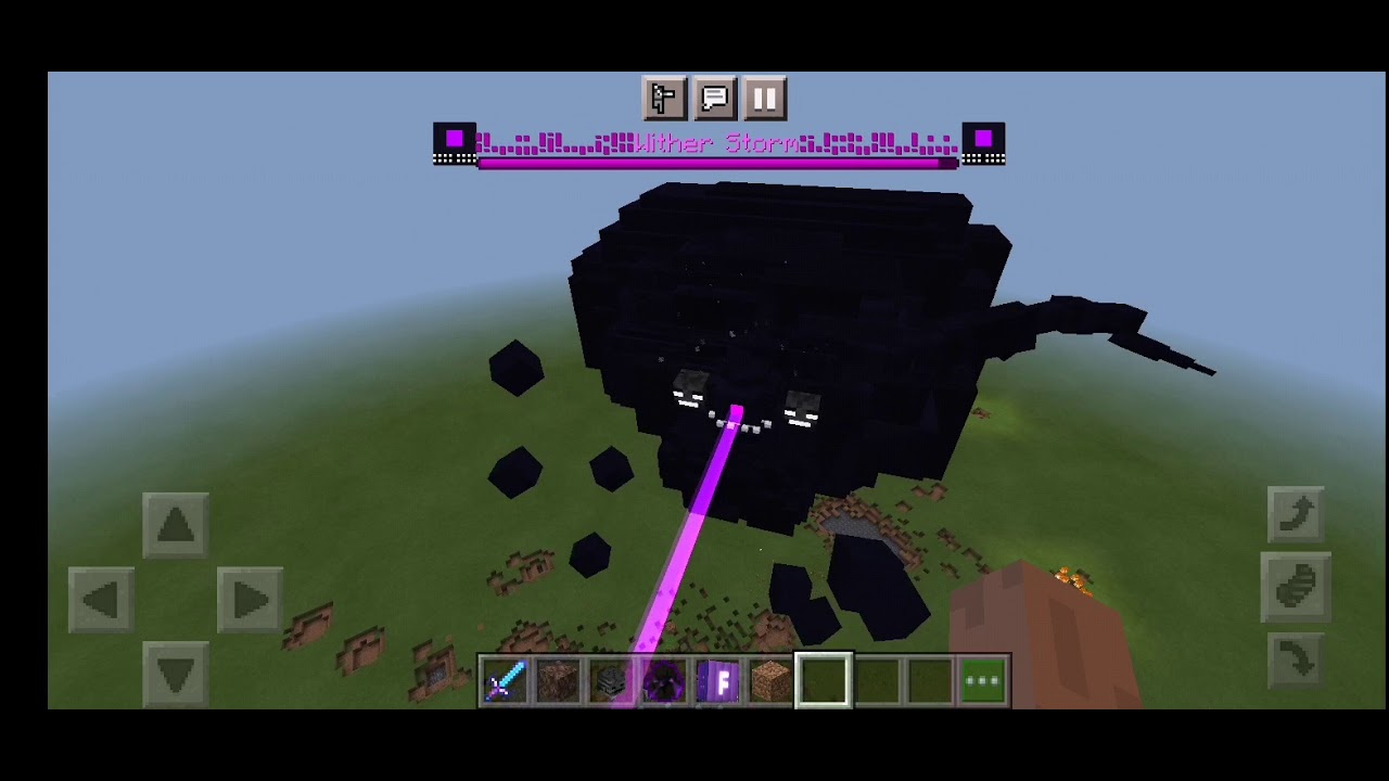 how to make a wither storm in minecraft addons - YouTube