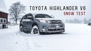 2017 / 2018 Toyota Highlander V6 SNOW TEST & REVIEW