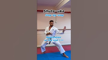 Shuto-uke step-by-step + application #karate #shotokan #martialarts #stepbystep