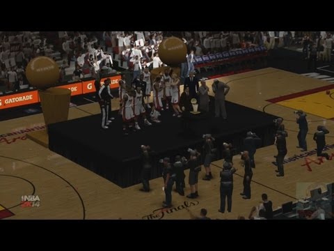 NBA 2K14 Miami Heat NBA Finals Introduction Championship Celebration