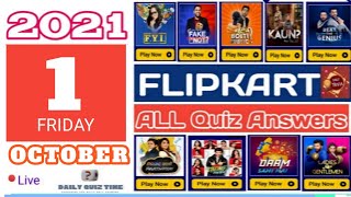 Flipkart All Quiz Answers Today|1 October 2021| Flipkart Fake Or Not Fake Answers|Daily Quiz Time