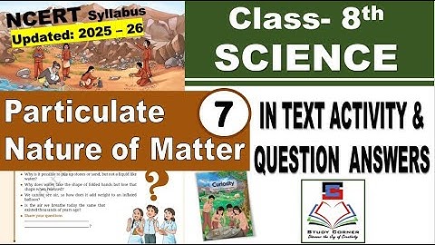 Class 8 Science Chapter 7 Particulate Nature of Matter Question Answer Updated 2025 26 PM Shri KV