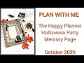 Plan With Me // Happy Planner Memory Page // Halloween 2020