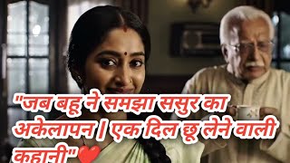 Jab Bahu Ne Samjha Sasur Ka Akelapan, Hindi Inspiring Love Story.