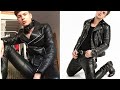 to Trendy Classy and gorgeous leather tight pants and jacket full outfits Idea's for men's