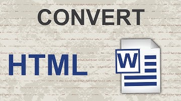 Convert HTML to Word 2015