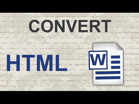 Convert HTML to Word 2015