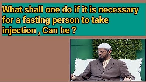 You can take injections during fasting but first listen to this I Dr Zakir naik