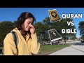 Non-Muslims Reacting To QURAN vs BIBLE (Social Experiment)