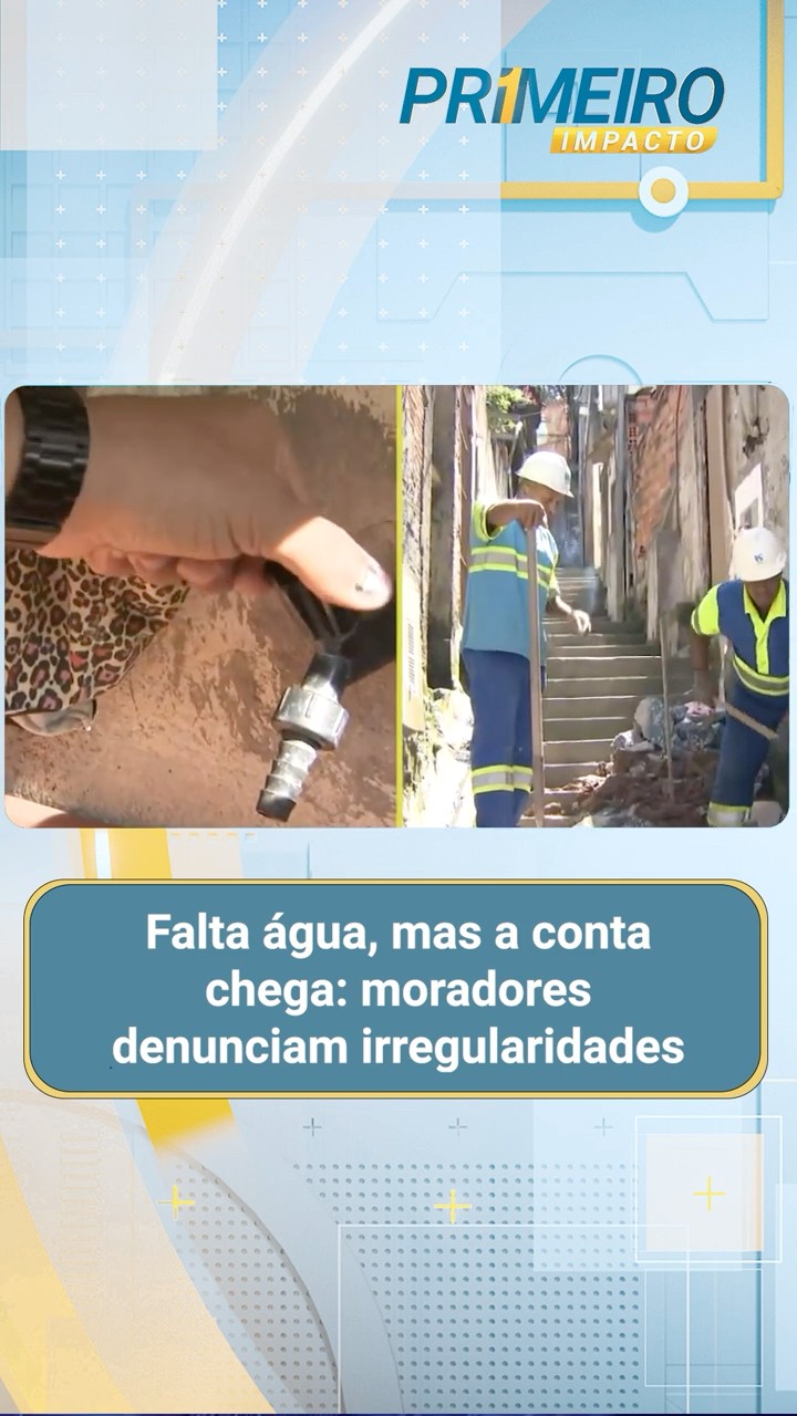 Falta água, mas a conta chega: moradores denunciam irregularidades